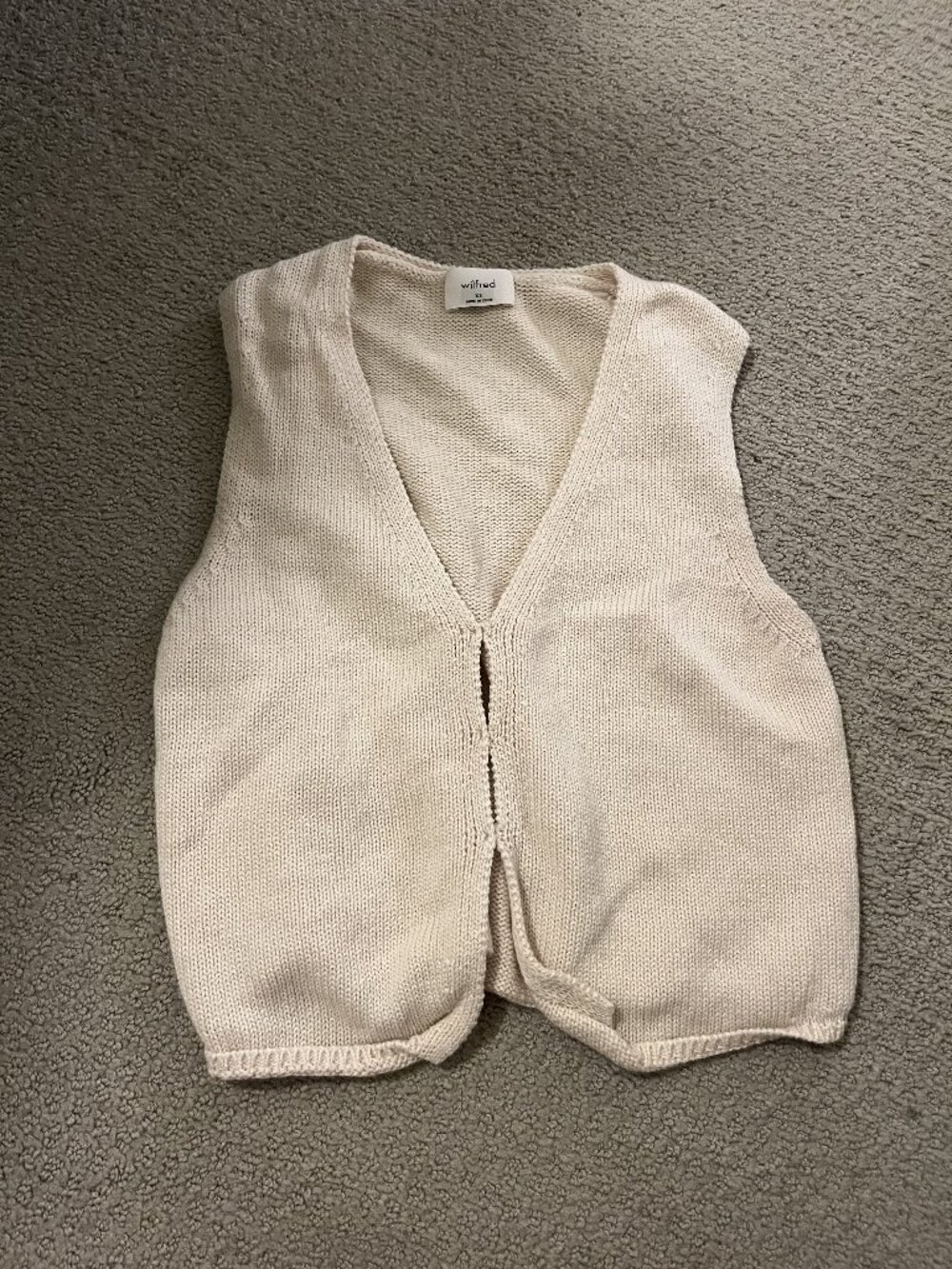 Aritzia basque knit vest